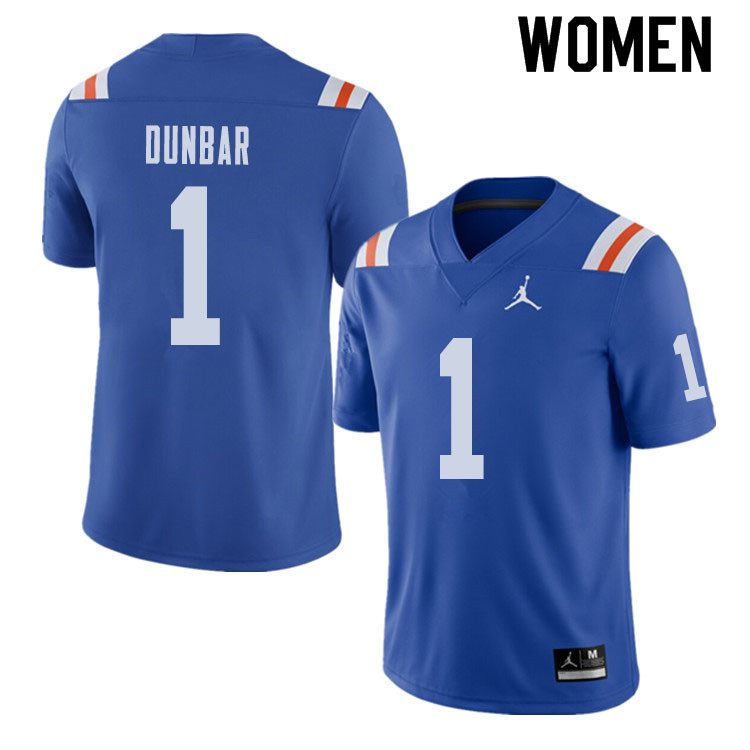 Jordan Brand Women #1 Quinton Dunbar Florida Gators Throwback Alternate College Football Jerseys Sal